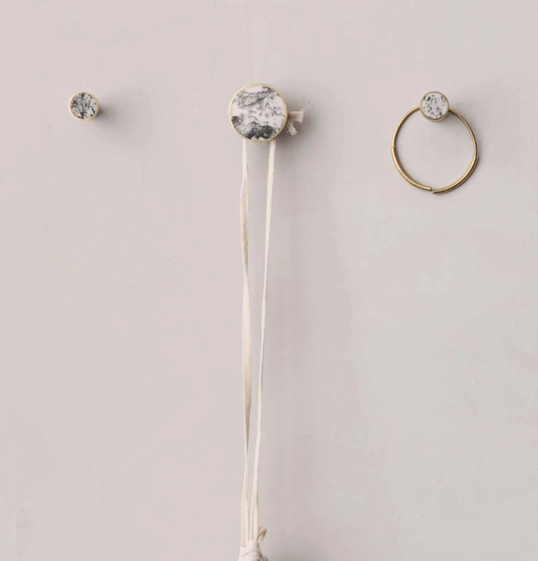 Ferm Living White Marble Hook - Small - Image 3