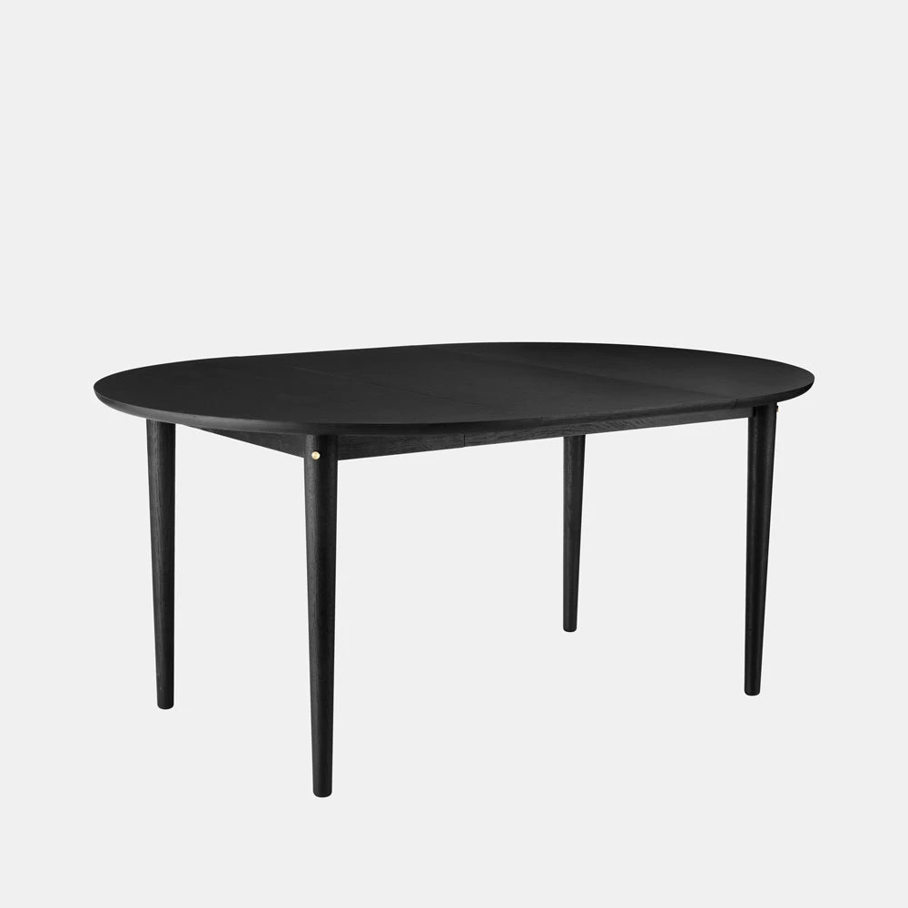 FDB Mobler Extendable Dining Table Round Oak - Image 7