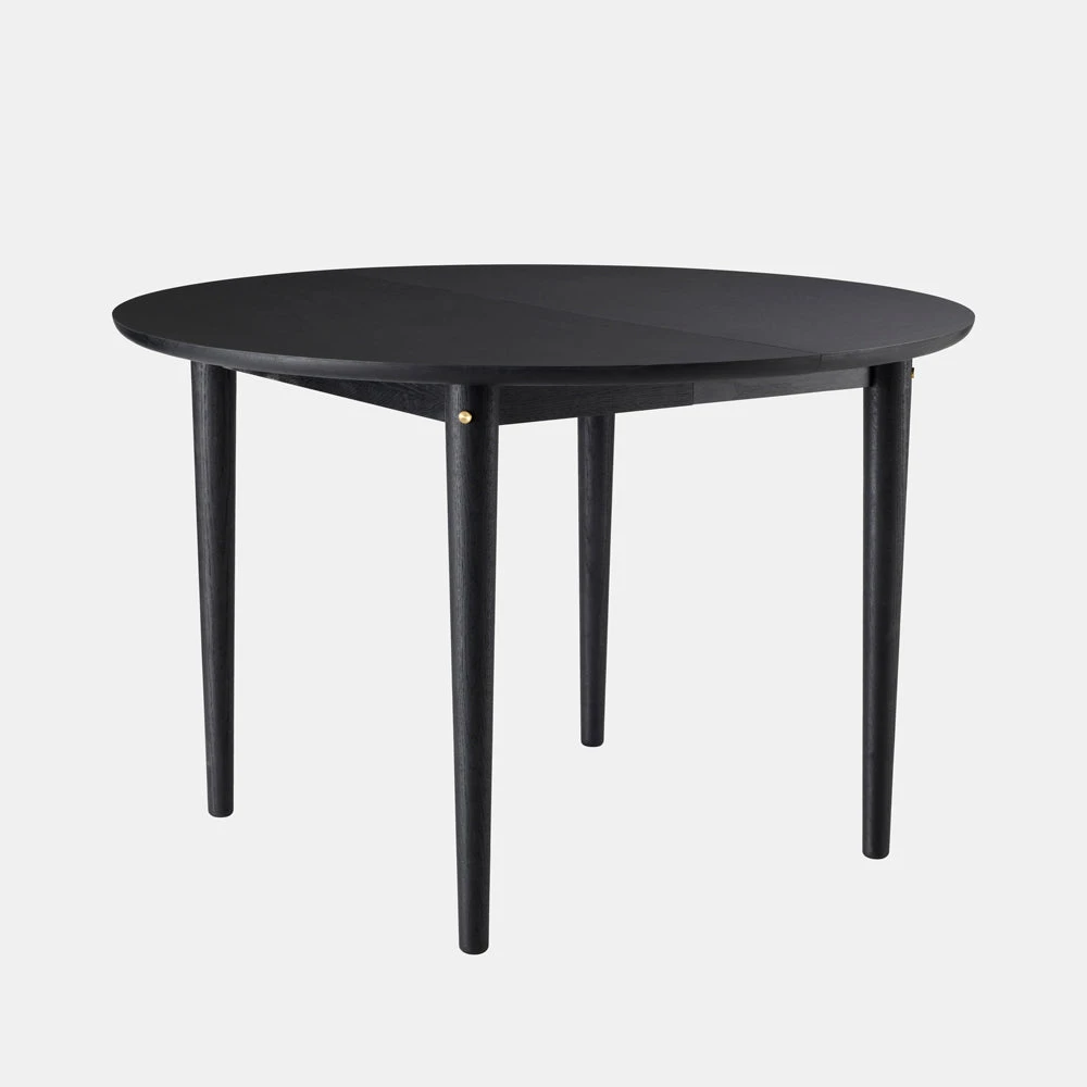 FDB Mobler Extendable Dining Table Round Oak - Image 6