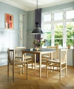 FDB Mobler Extendable Dining Table Round Oak