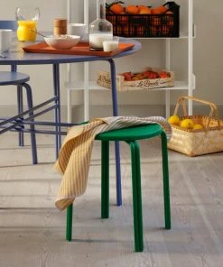 Broste Oda Stool Green Ash Veneer