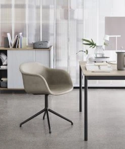 Muuto Fiber Armchair Swivel Base Upholstered