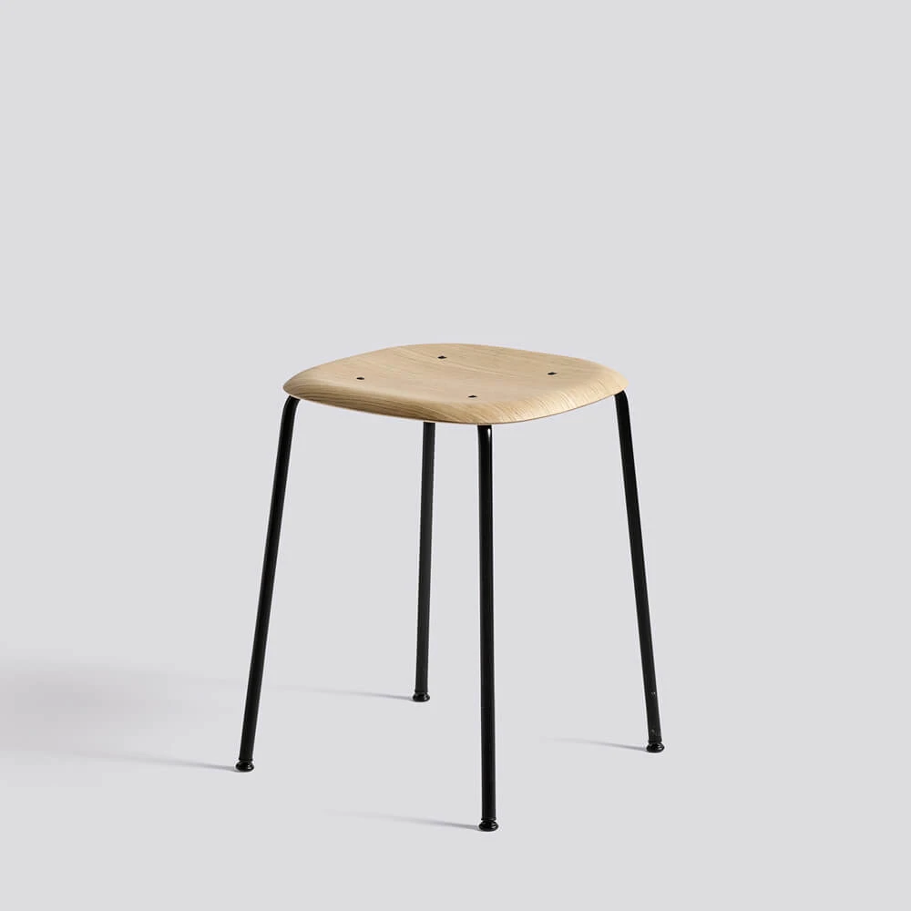 Hay Soft Edge Low Stool Metal Frame - Image 4