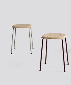 Hay Soft Edge Low Stool Metal Frame