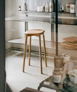 Hay Soft Edge 32 Bar Stool Wooden Frame