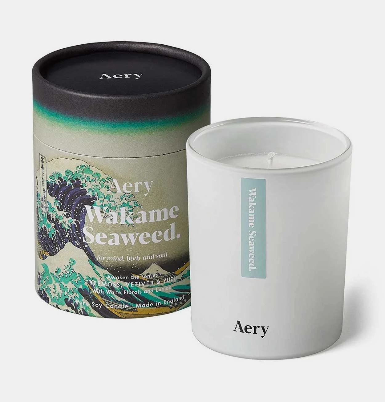 Aery Wakame Seaweed Scented Candle – Tree Moss, Vetiver And Yuzu