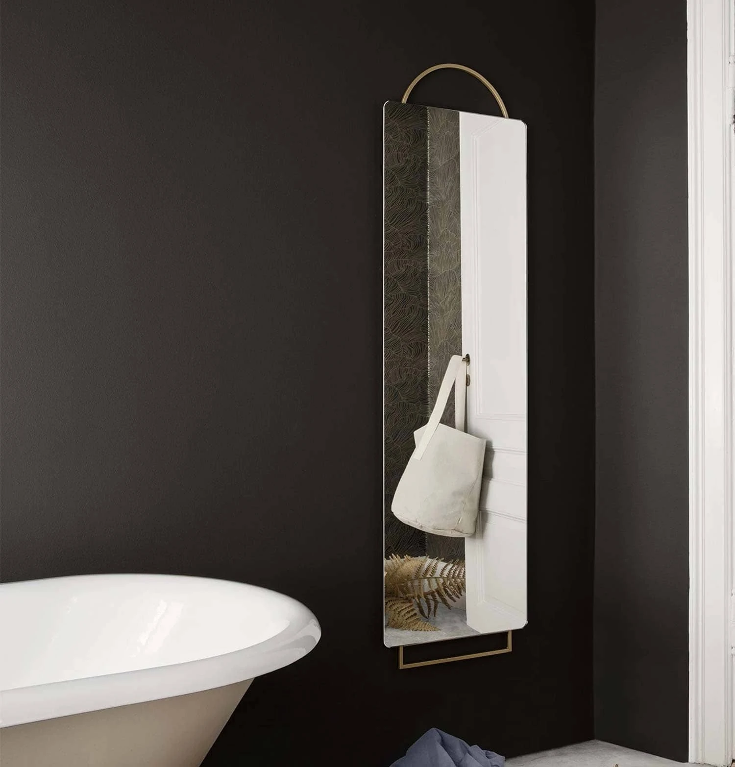 Ferm Living Adorn Mirror – Full Size – Brass - Image 2