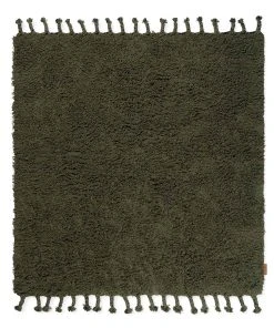 Ferm Living Amass Long Pile Rug – Olive
