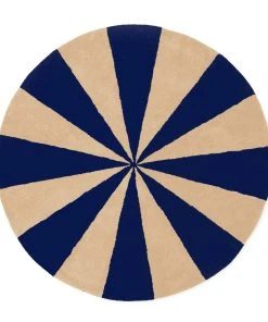 Ferm Living Arch Tufted Rug – Blue/Off White – Large