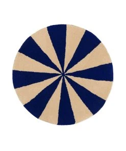 Ferm Living Arch Tufted Rug – Blue/Off White – Small