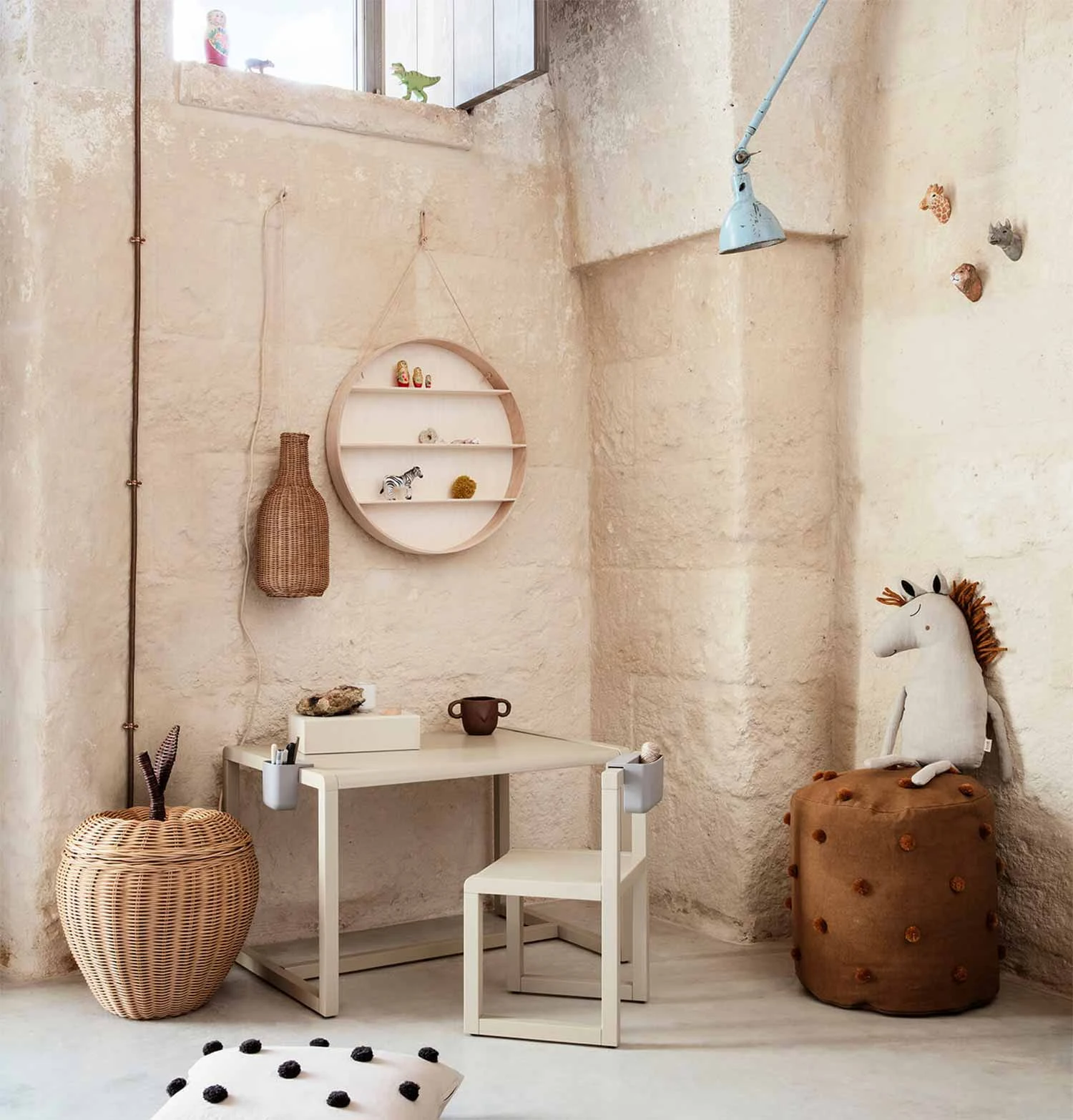 Ferm Living Braided Lampshade – Bottle - Image 2