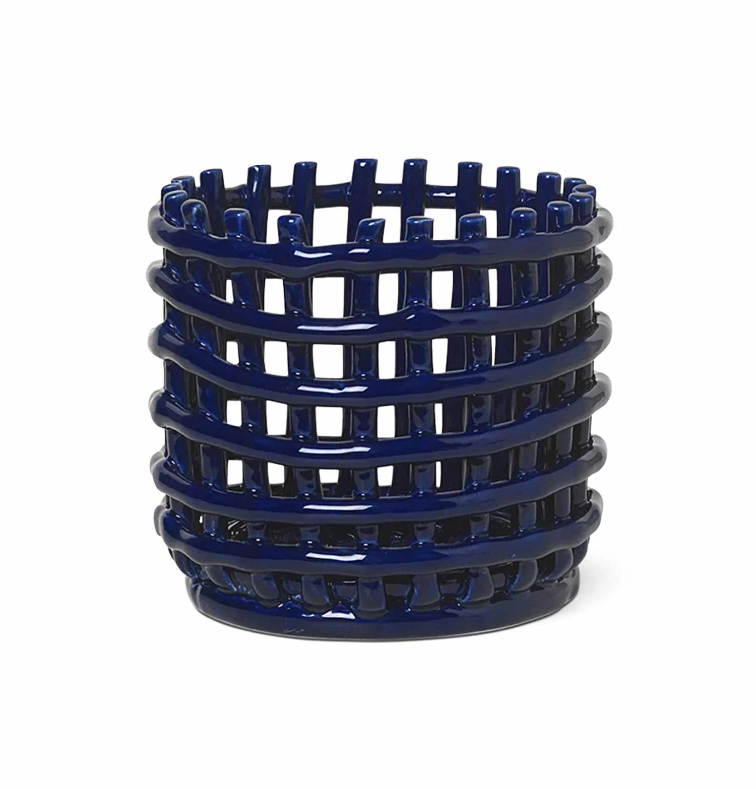 Ferm Living Ceramic Basket – Small – Blue