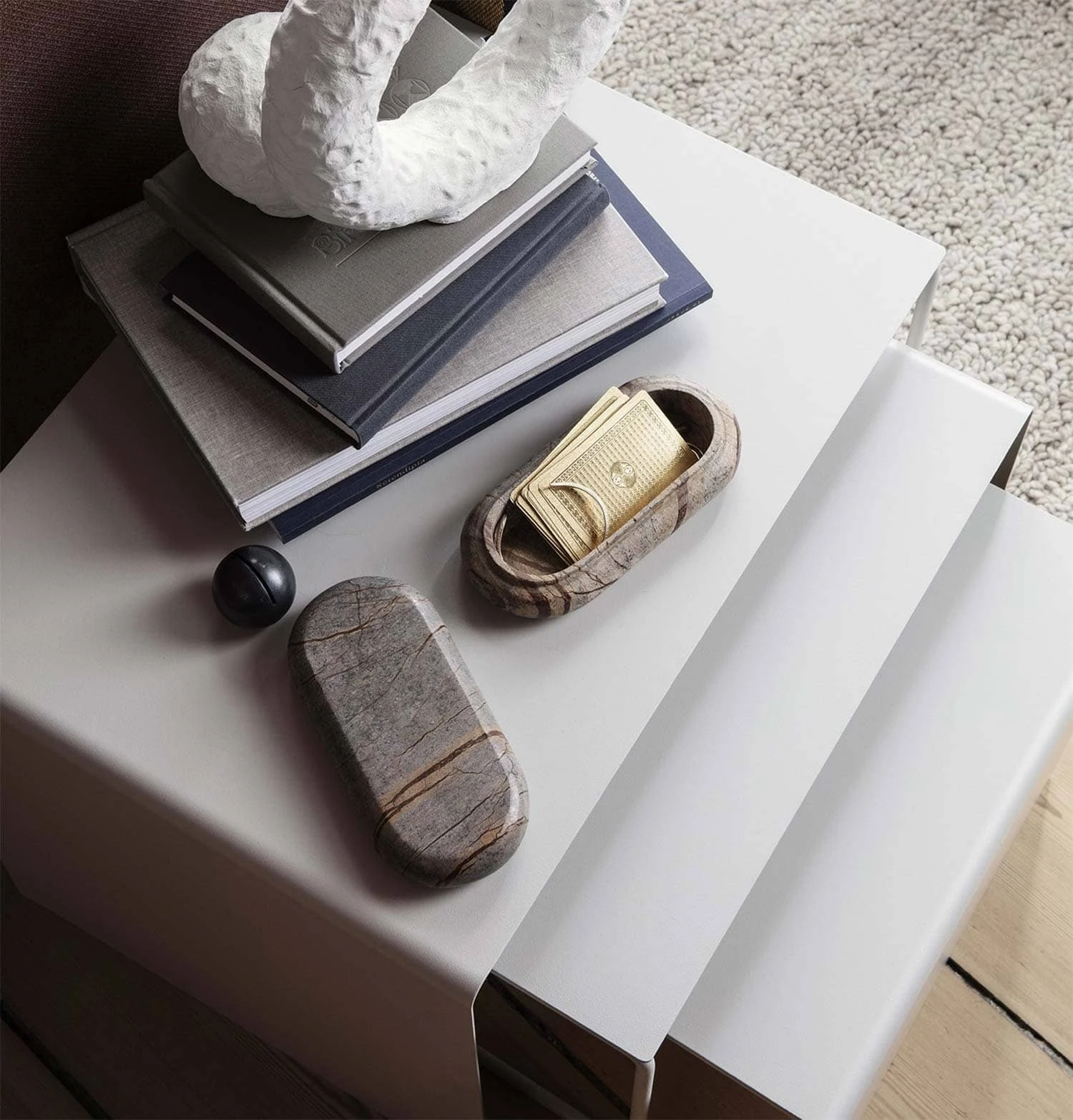 Ferm Living Cluster Tables In Light Grey - Image 2