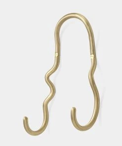 Ferm LIVING Curvature Double Hook In Brass