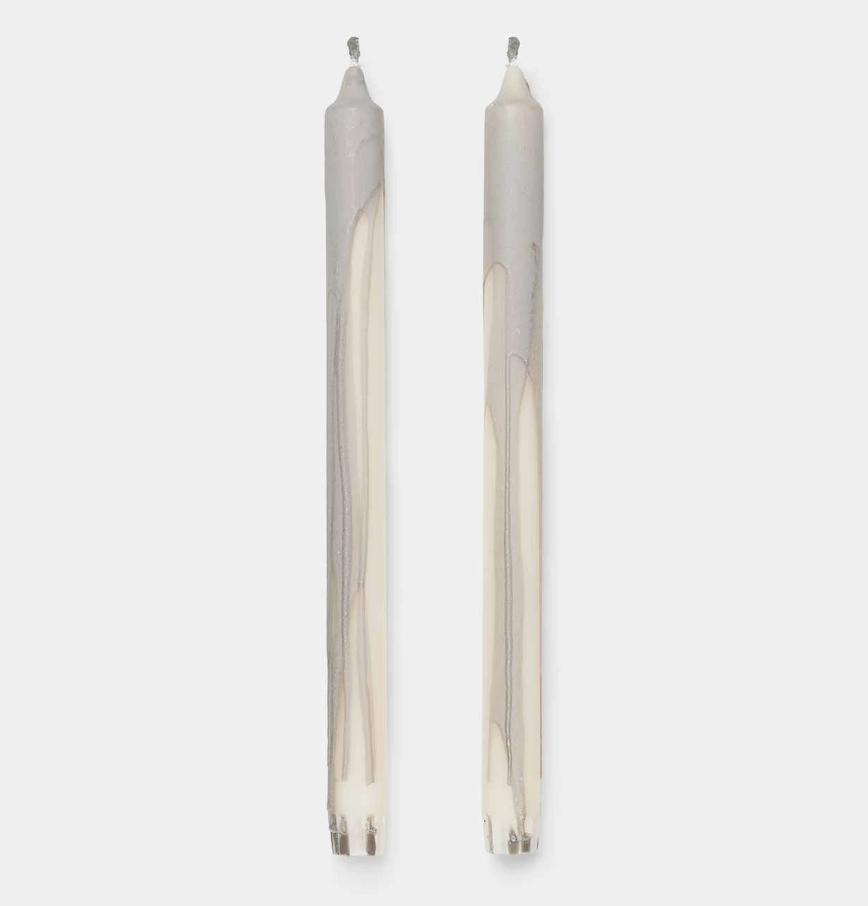 Ferm LIVING Dryp Candles In Warm Grey – Set Of 2