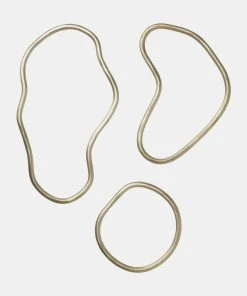 Ferm Living Pond Trivets – Set Of 3 – Brass