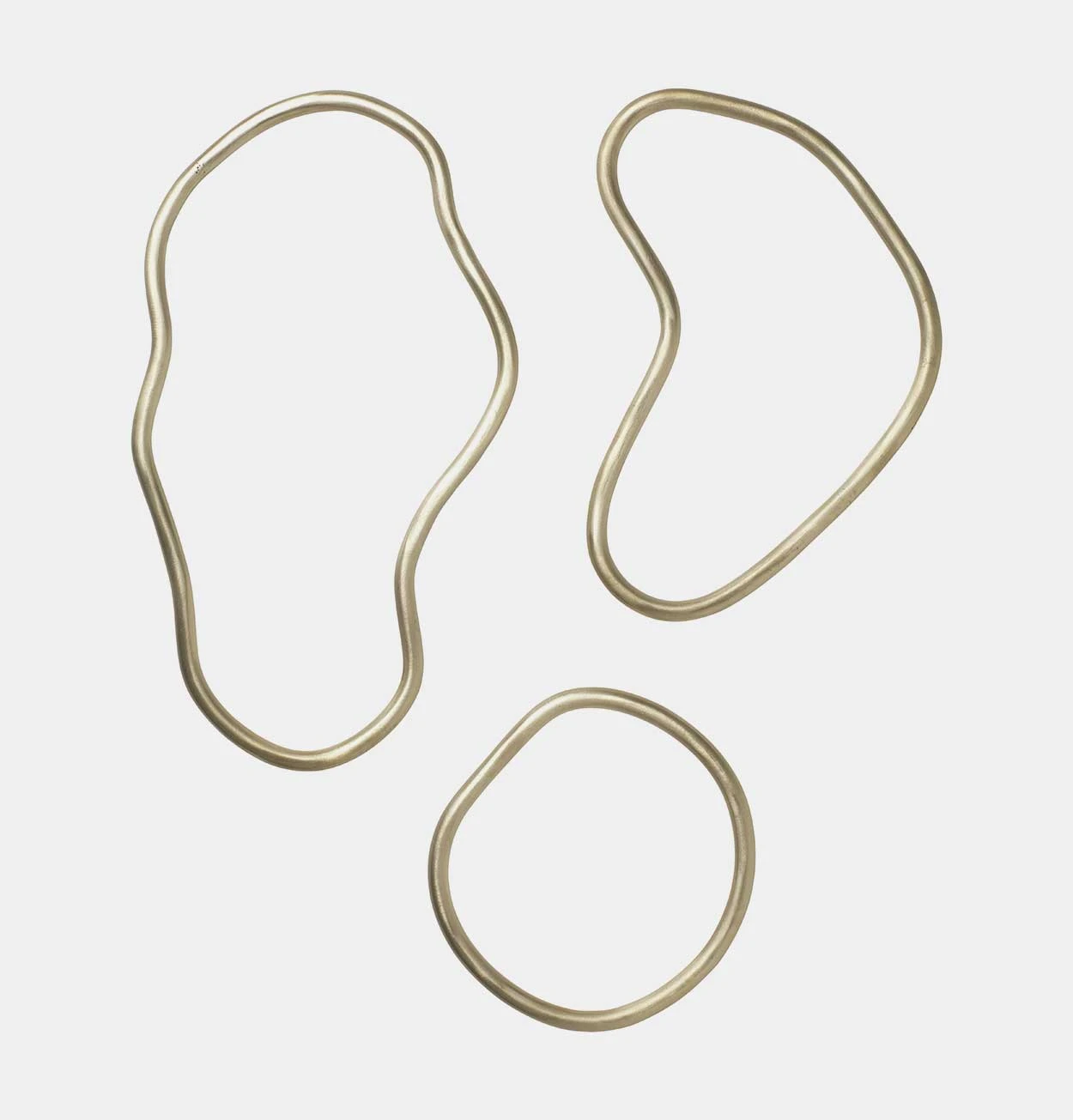 Ferm Living Pond Trivets β Set Of 3 β Brass