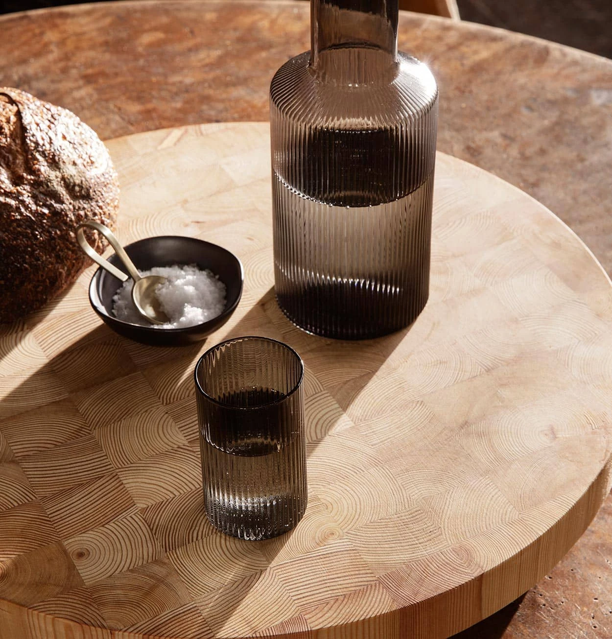 Ferm LIVING Ripple Lid In Smoked Grey - Image 2