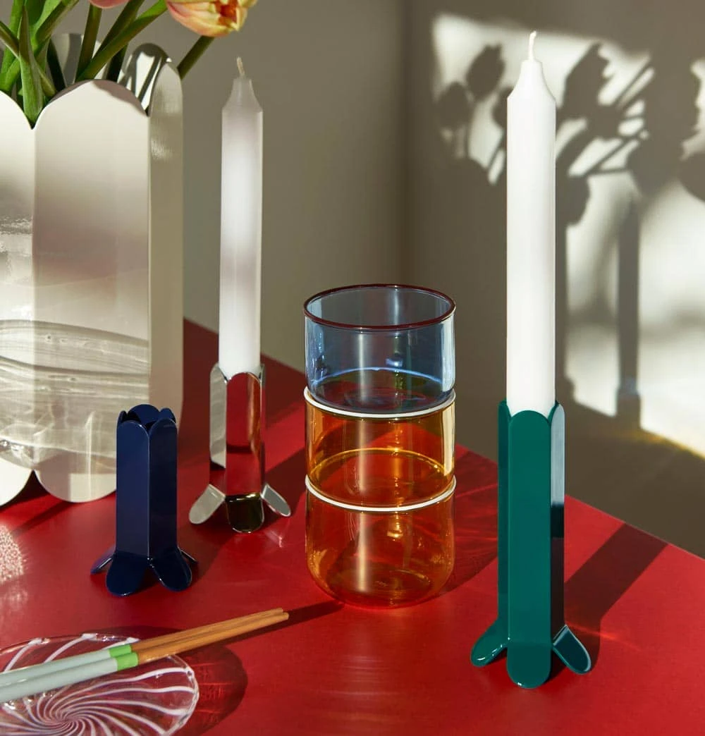 HAY Arcs Candleholder – Large – Green - Image 2