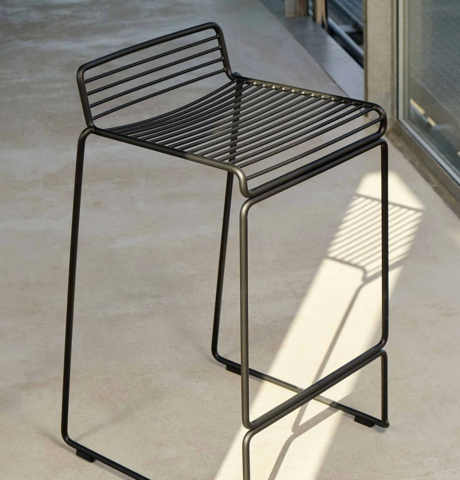 HAY Hee Bar Stool – High – Black - Image 2