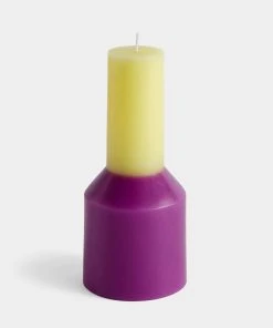 HAY Pillar Candle – Small Tall – Fuschia