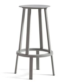 HAY Revolver Bar Stool – High – Sky Grey