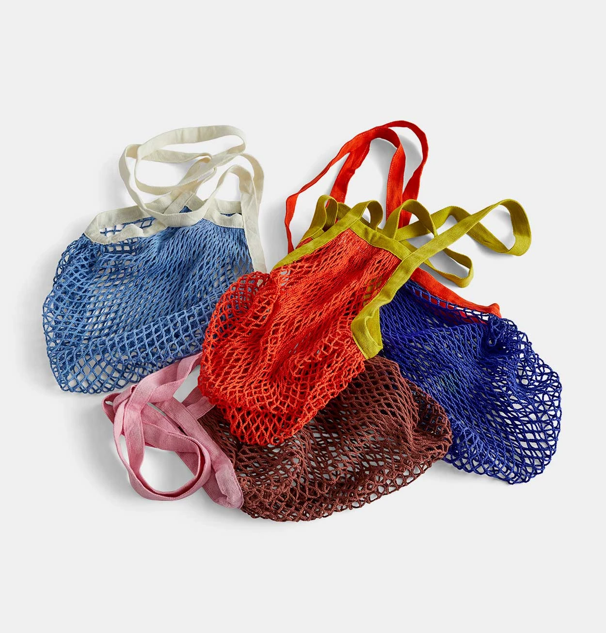 HAY Sobremesa Market Net Bag In Light Blue - Image 4