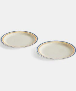 HAY Sobremesa Plate – Set Of 2 – Blue And Yellow