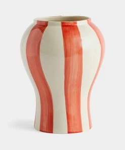 HAY Sobremesa Stripe Vase – Small – Red