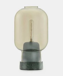 Normann Copenhagen Amp Table Lamp In Gold And Green