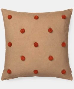 Ferm LIVING Dot Tufted Cushion In Camel